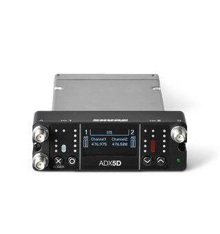 Shure ADX5D Dual Channel Portable Receiv Axient. (470-636 MHz)
