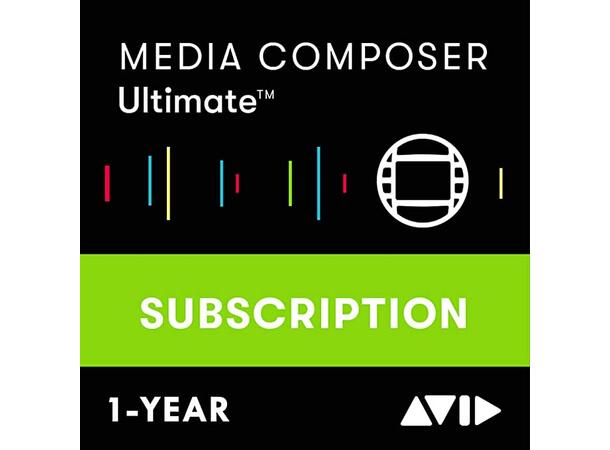 Avid Media Composer Ultimate 1-års Leie 1-Year Subscription
