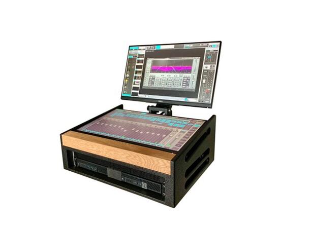 SoundSurface DT-Case 2U Møbel for 2x skjerm og Waves LV1 system