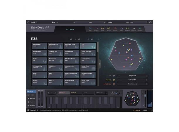 Sound Particles SkyDust Stereo Softsynth Stereo og Binaural