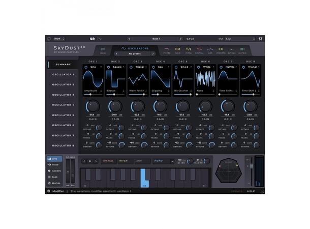 Sound Particles SkyDust Stereo Softsynth Stereo og Binaural