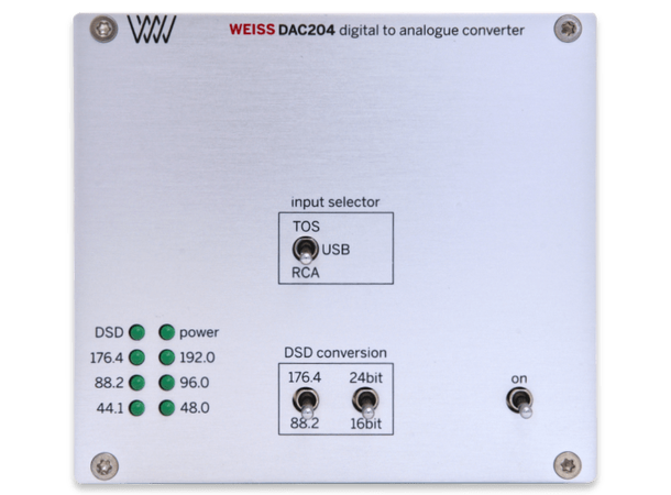 Weiss DAC204 USB, S/PDIF D/AConverter 24 Bit/384kHz/D