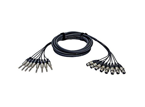 ALVA 8-XLR Female - 8-TRS 2 Meter Analog 8 p Multikabel Balansert XLR- TRS 
