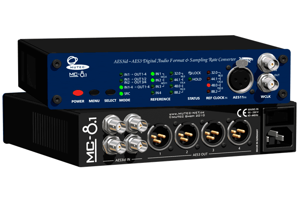 MUTEC MC-8 Digital Multichanel SRC AES3/11id -> AES3/11, 16-24Bit/32-192kHz 