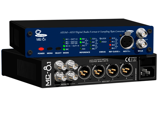 MUTEC MC-8 Digital Multichanel SRC AES3/11id -> AES3/11, 16-24Bit/32-192kHz