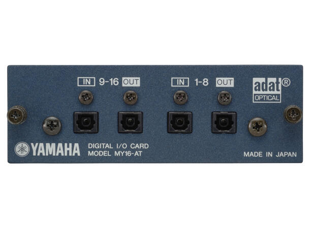 YAMAHA MY16AT 16-ch ADAT I/O card. Dual optical I/O 