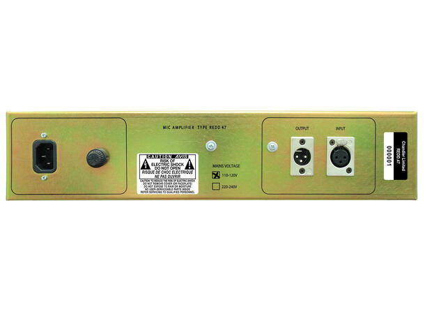 Chandler REDD.47 Mikrofonpreamp Abbey Road, Rør Mikrofonforsterker 