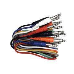 Hosa CSS845, 8 stk patch kabler st.jack 45 cm Patchkabel