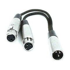 Hosa YXF 119 Y-kabel 1 stk. XLR han til 2 stk. XLR hun