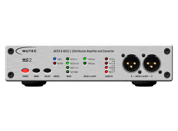 MUTEC MC-2 Signal Distributor Converter for AES3 + AES3id, 