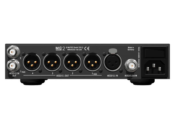 MUTEC MC-2 Signal Distributor Converter for AES3 + AES3id, 