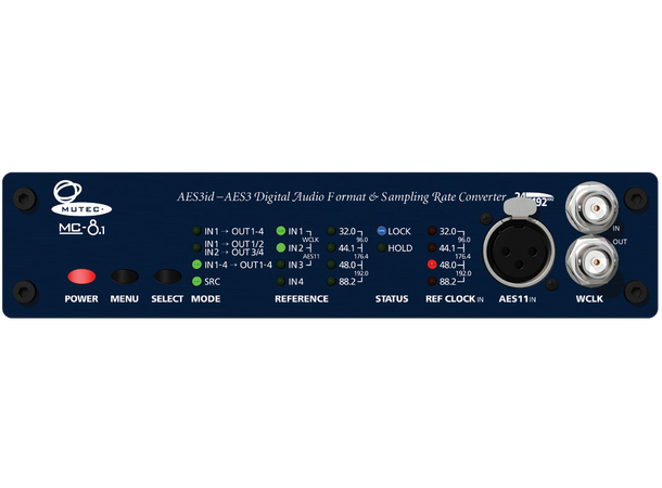 MUTEC MC-8.1 Digital Multichanel SRC AES3/11id -> AES3/11, 16-24Bit/32-192kHz 