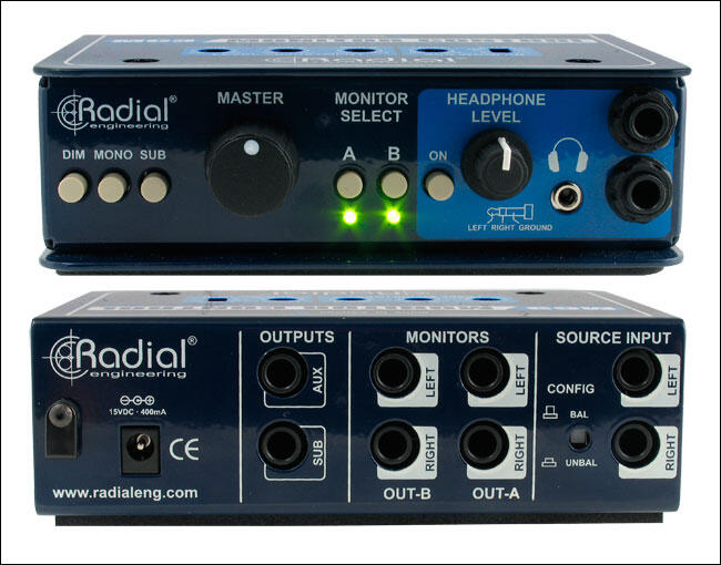 Radial MC3 Monitor Controller Passiv studio monitor Controller Prolyd