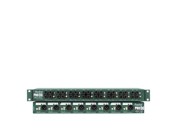 Radial ProD8 DI Rackmount DI 8 kanaler 