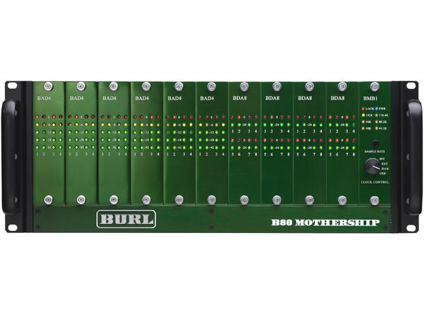 Burl Audio B80 Mothership AD/DA Chassis 3 varianter: Mini DigiLink, MADI, Dante 