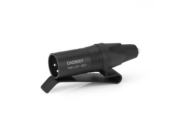 DPA DAD6001-BC Adapter: MicroDot to XLR 3-pin XLR with Belt Clip 