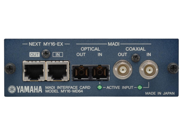 YAMAHA MY16-MD64 64-ch,16 MADI, Kompatibel m/ MY-16EX 