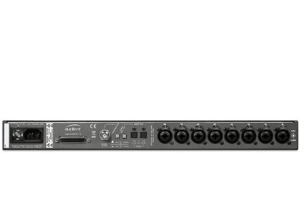 Audient ASP800, Mikrofonforsterker x 8 8x preamp m/optisk ut og 2x HMX&IRON