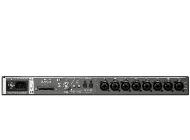 Audient ASP800, Mikrofonforsterker x 8 8x preamp m/optisk ut og 2x HMX&IRON 