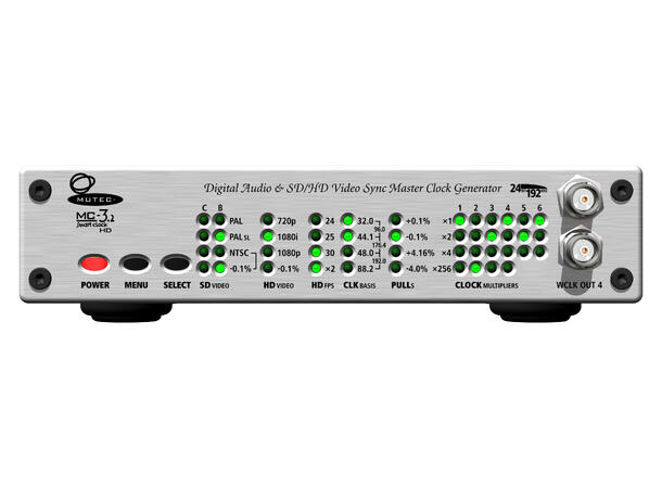 MUTEC MC-3.2 SMART CLOCK HD AES11 Audio& SD/HD Video Sync MasterGenerator 