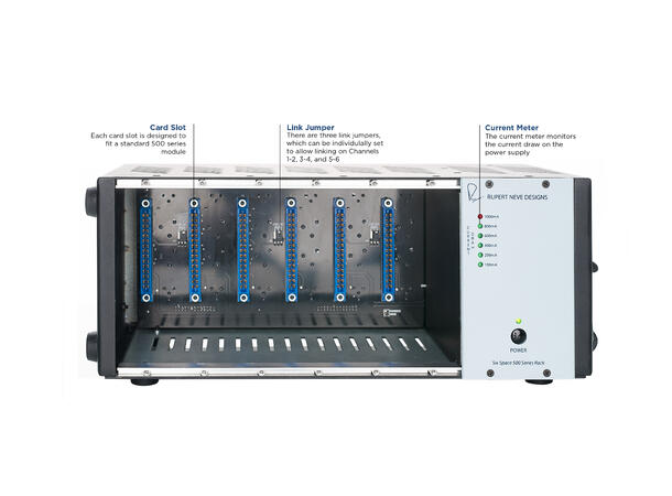 Rupert Neve R6 500 rack 500 serie 6 slots rack