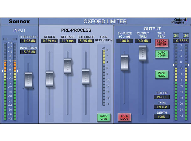 Sonnox Elite Collection HDX EQ, Dyn, Infl, TMod, Rev, Limiter, SuprE