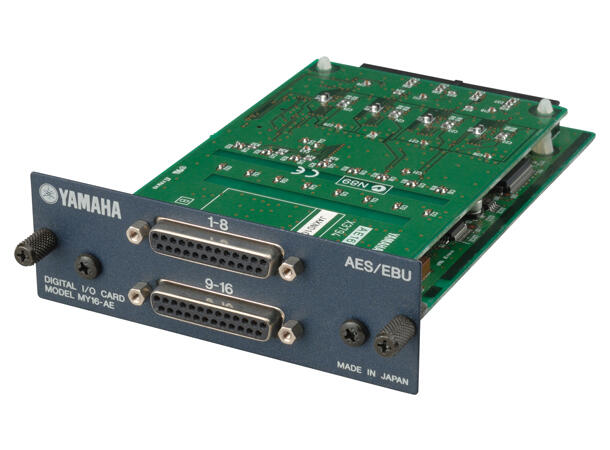 YAMAHA MY16AE 16-ch AES/EBU I/O card. Dual DB 25 