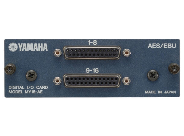 YAMAHA MY16AE 16-ch AES/EBU I/O card. Dual DB 25 