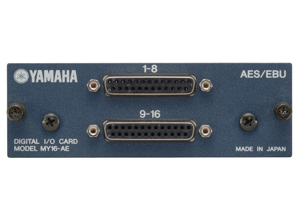 YAMAHA MY16AE 16-ch AES/EBU I/O card. Dual DB 25