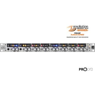 Audient ASP880, Mikrofonforsterker x 8 Micpre 8 ch h&#248;ykval. m/AES og optisk ut
