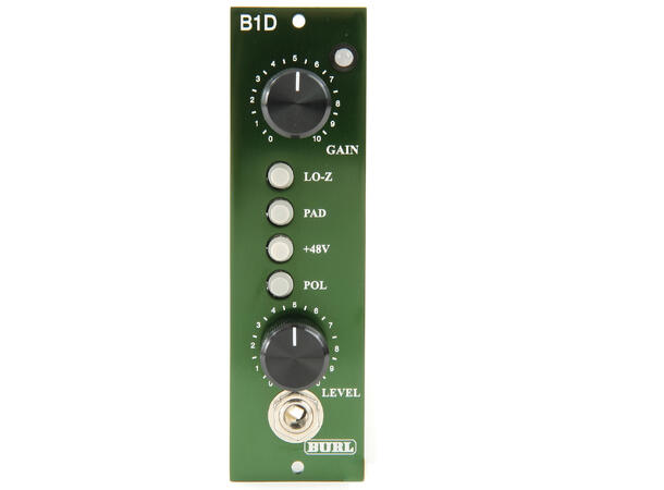 Burl Audio B1D Mikrofonforsterker 500 serie Micpre Steel transformer 