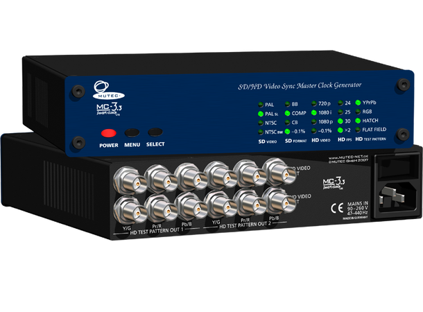 MUTEC MC-3.3 SMART CLOCK VR AES11 SD/HD Video Sync Master Clock Generator 
