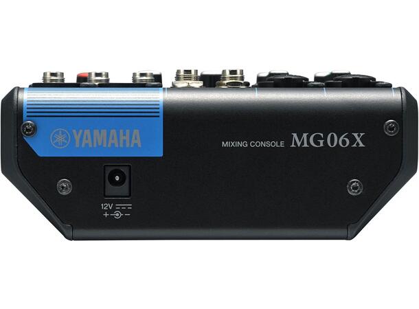 YAMAHA MG06X 6 kanals mikser 6 kanalers analog mikser med D-PRE pream 
