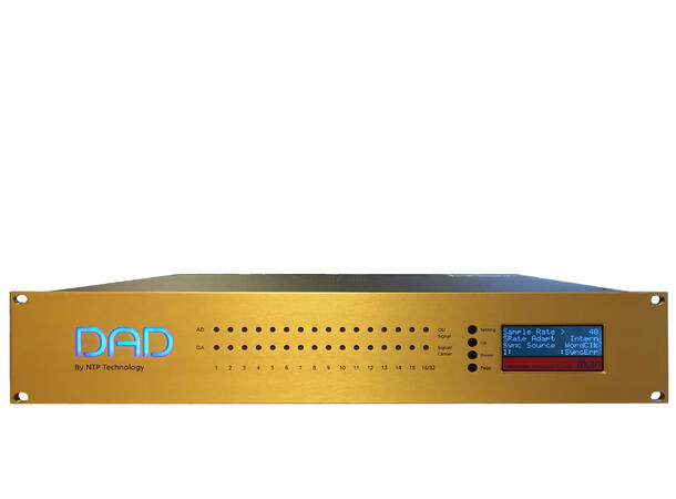 DAD AX32 Base unit Lydinterface 16 AES/EBU, 64 MADI, DANTE opt 