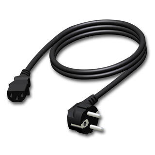 Kabel 230 V, euro 3 pins  3 meter Apparatkabel, str&#248;mkabel 3m