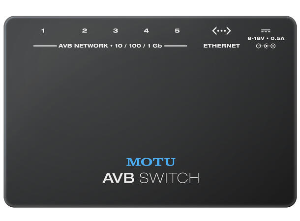 MOTU AVB Switch Femporters AVB Ethernet switch