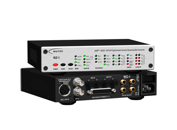MUTEC MC-4 Digital Multichan Format SRC ADAT + AES3 + S/PDIF, 16-24bit/32-192kHz 