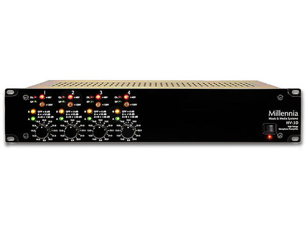 Millennia HV-3D/4 Micpre 4 ch versjon av HV-3 mic preamp 