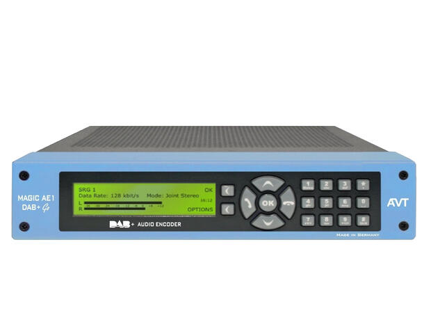 AVT MAGIC AE1 DAB+ Go Audio Encoder Inkludert:EDI upgrade og MuxEnc Protocol