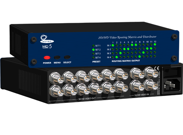 MUTEC MC-5 SD/HD Video Routing SD/HD Video Routing Matrix + Signal Dist 
