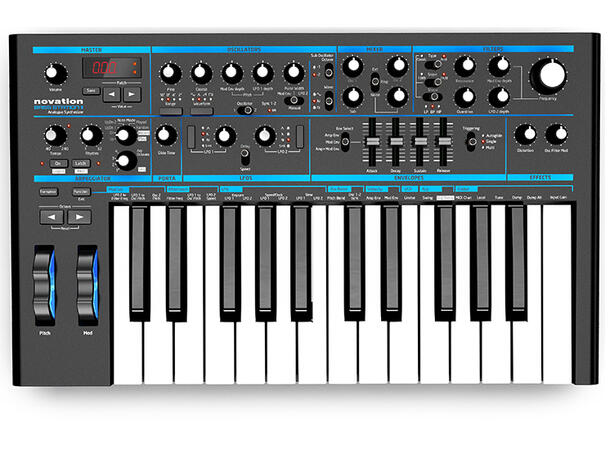Novation Bass Station II Fet 2 oktavers Analog Synth 