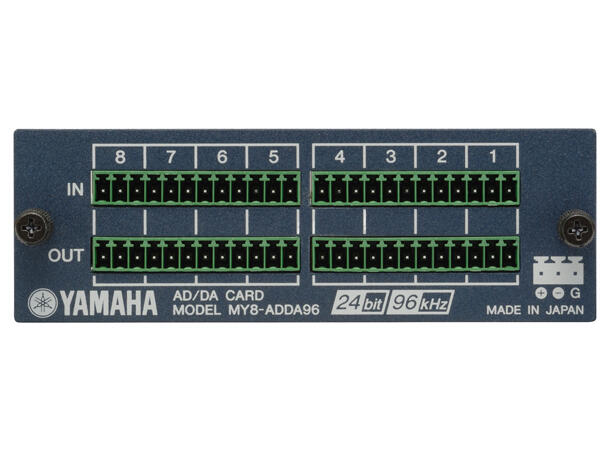YAMAHA MY8-ADDA96 8-ch 24-bit/96kHz analog line-level