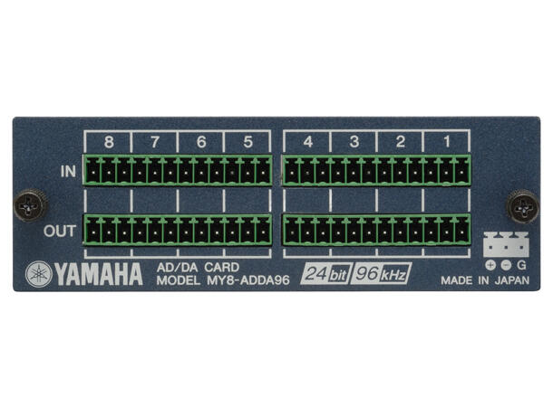 YAMAHA MY8-ADDA96 8-ch 24-bit/96kHz analog line-level 