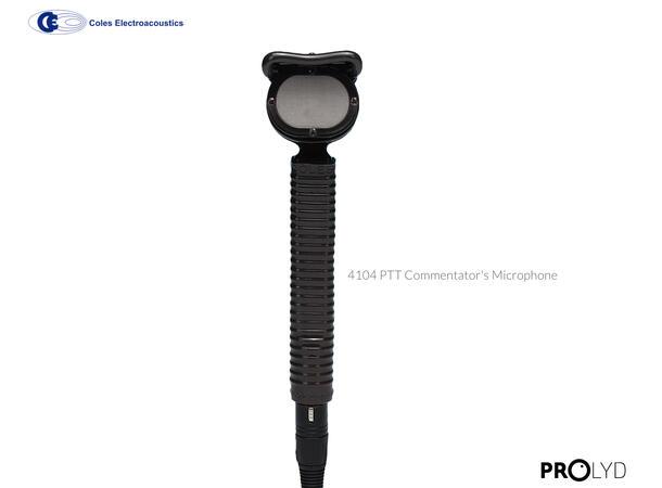 Coles 4104 PTT Commentator's Microphone Commentators Ribbon Microphone with push 