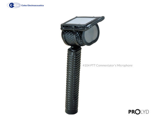 Coles 4104 PTT Commentator's Microphone Commentators Ribbon Microphone with push 