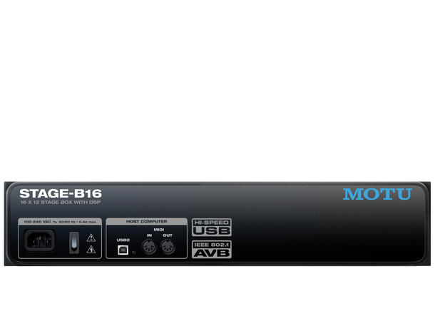 MOTU Stage-B16 Audiointerface AVB Stagebox 16/8, DSP mikser, USB2