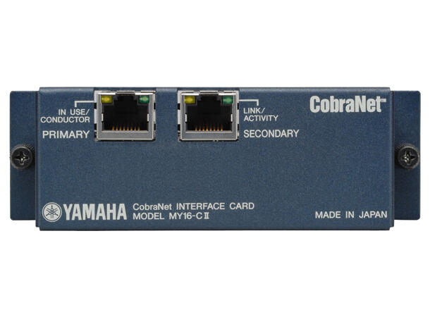 YAMAHA MY16-CII 16-ch CobraNet interface,RJ45x2 