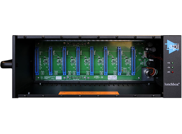 API 500-8B Lunchbox 8 slots rack m/PSU 500 Serie rack, 250 mA x8, kanallink