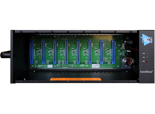 API 500-8B Lunchbox 8 slots rack m/PSU 500 Serie rack, 250 mA x8, kanallink 