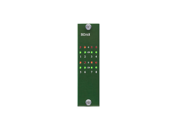 Burl Audio B80-BDA8 DA konverter kort 8 x DA konverter opsjon , 25 pin DSub 